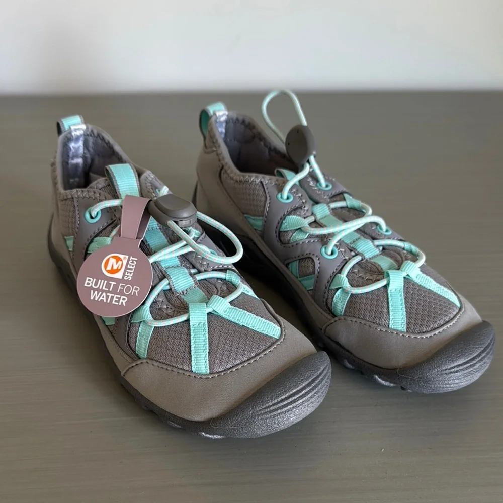 Merrell Hydro Cove Gray and Turquoise Water Shoes - Picture 1 of 3